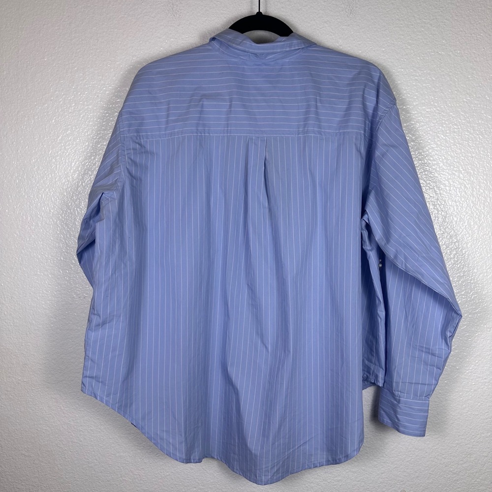 Future Collective Reese Blutstein Blue Striped Pearl Button Down Shirt M‎ NEW - Picture 3 of 9